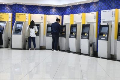 mandiri atm erlangga
